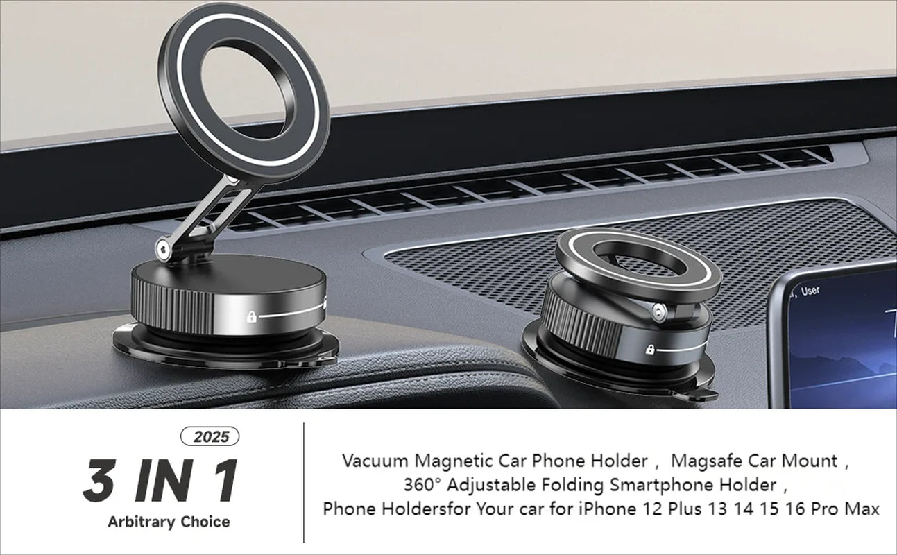 360° Vacuum Magnetic Phone Mount