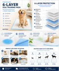 Ultra Absorbent 6-Layer Dog training Pads |